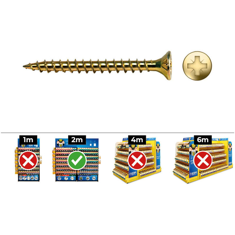 

CELO Caja 175un tornillo madera avell.pz din/ref vlox 6x40 bricomat+lubr.celo