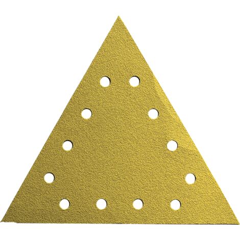 Caja de 25 triángulos de velcro para pared/techo Classic ø 290 x 290 Grano 80 Perforado 12P