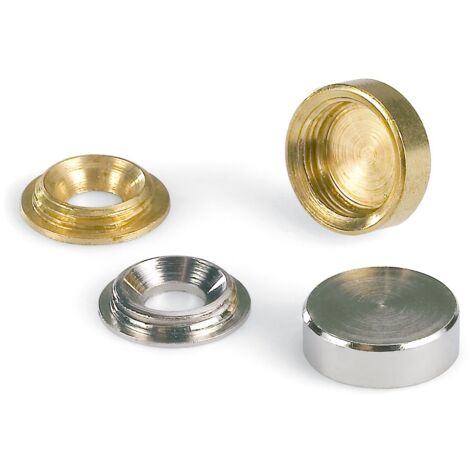 Caja de: 25 Uds. Embellecedor Cromo Liso D-16Mm
