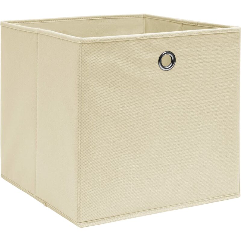 

Caja de almacenaje 4 uds textil no tejida 28x28x28cm crema - Crema - Vidaxl