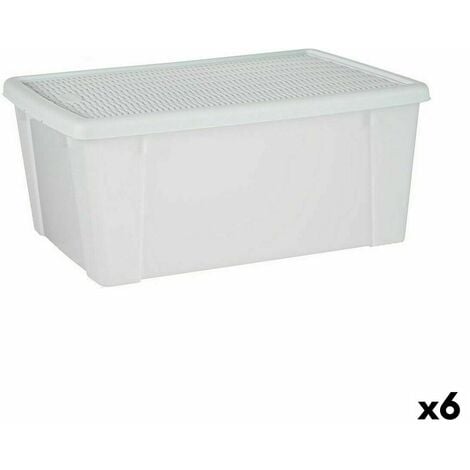 Caja Almacenaje de Plástico Clak Box Natural Denox - Ferretería On