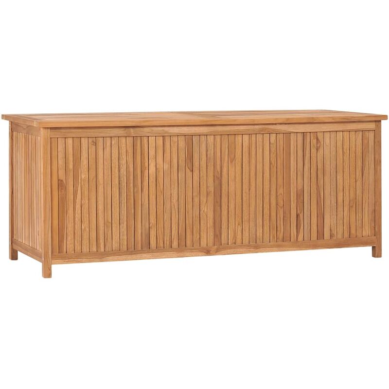 

Caja de almacenaje de jardín 150x50x58 cm madera maciza teca