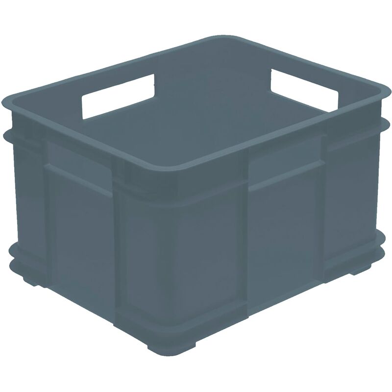 

Keeeper - Caja de almacenaje Eurobox XL, Plástico ECO (PP), 43 x 35 x 24 cm, 28 l, Gris