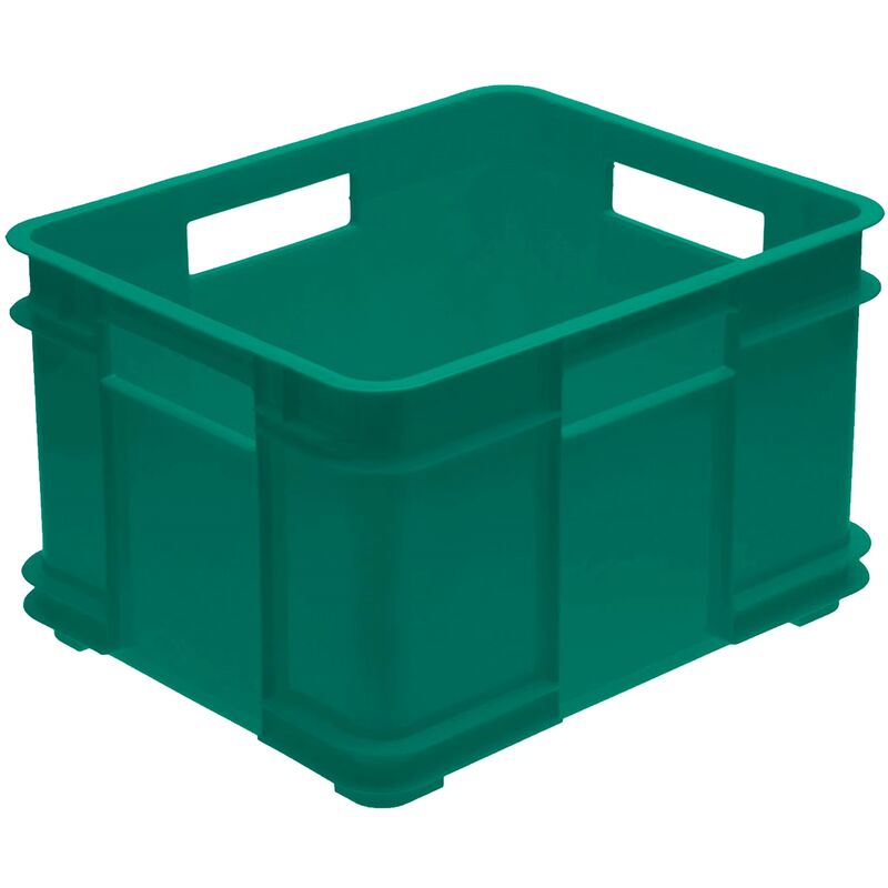 

Keeeper - Caja de almacenaje Eurobox XL, Plástico ECO (PP), 43 x 35 x 24 cm, 28 l, Verde