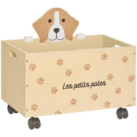 Caja de almacenaje infantil Scott beige 48x42cm - Atmosphera créateur d'intérieur