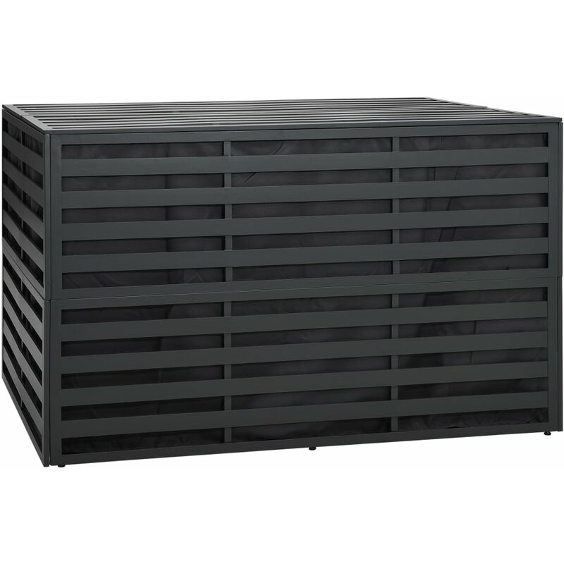 

Caja de almacenaje jardín ratán PE antracita 150x100x100 cm - Antracita - Vidaxl