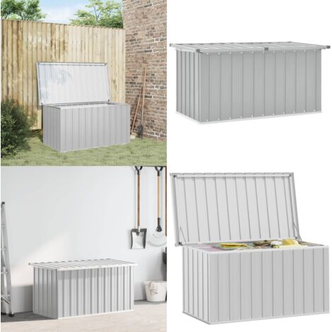 Caja de almacenaje para jardín gris 129x67x65 cm - Almacenamiento exterior - Caja de herramientas