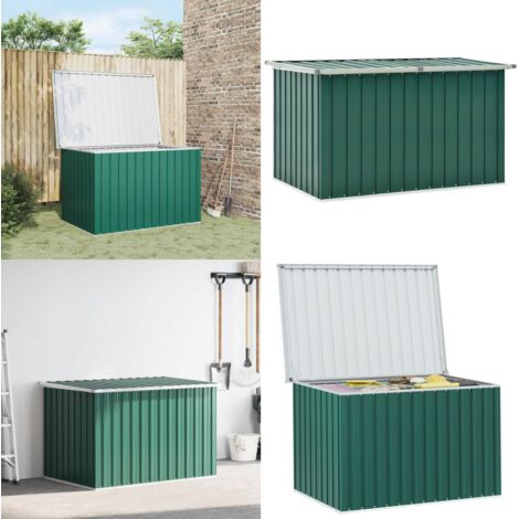 Caja de almacenaje para jardín verde 149x99x93 cm - Almacenamiento exterior - Caja de herramientas