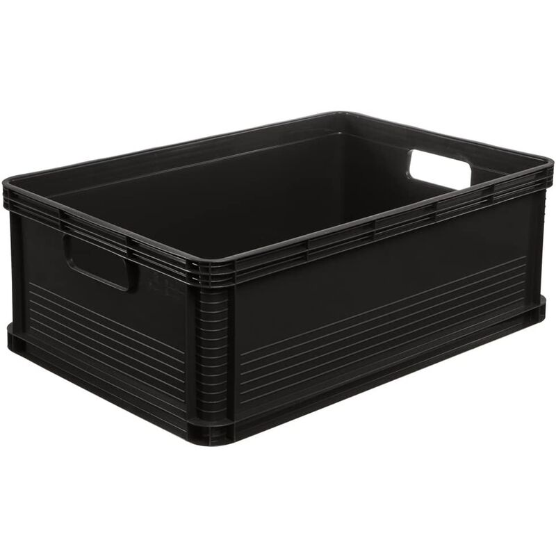 

Caja de almacenaje, Plástico, Gris Grafito, 45 l