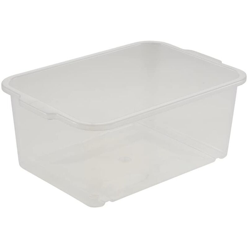 

Keeeper - Caja de almacenaje, Plástico resistente (PP), 2,8 l, 25 x 17 x 10 cm, Wilma, Transparente neutro