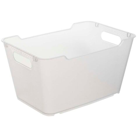 Caja de Almacenaje, Polipropileno, 6 l, Lotta, Transparente, 29.5x19x15 cm