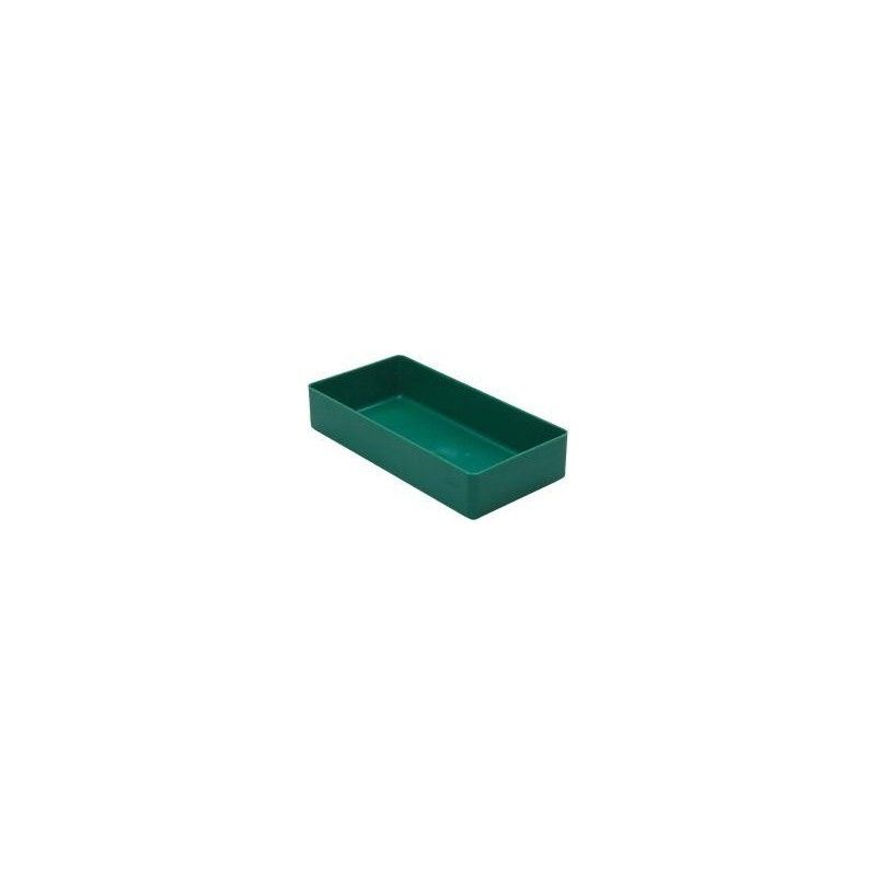 

Caja de almacenaje semiabierta 198x99x40 mm verde