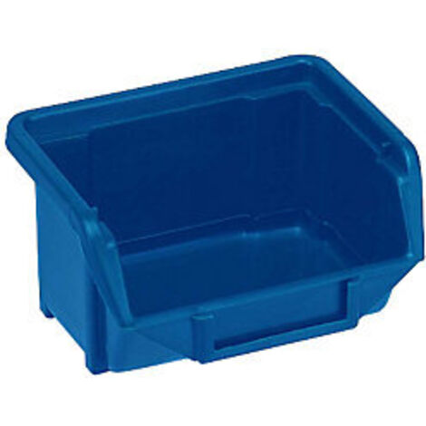 Caja de almacenaje semiabierta Tamaño 1 azul B109xH53xT100 mm (por 40)