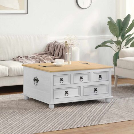 Caja de almacenamiento 90 x 78 x 45 cm Madera de pino macizo