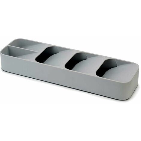 Caja de almacenamiento Cajón de cocina Cuchillo y tenedor Caja de almacenamiento Cuchara sopera Cuchillo y tenedor (gris)