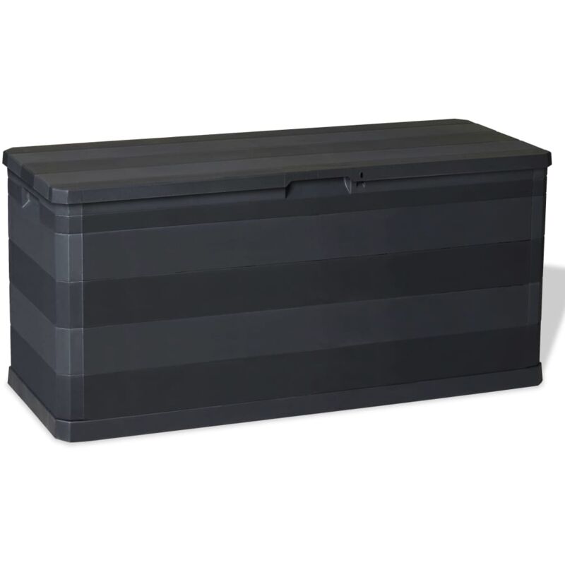 

Caja de almacenamiento de jardín negra 117x45x56 cm - Negro - Vidaxl
