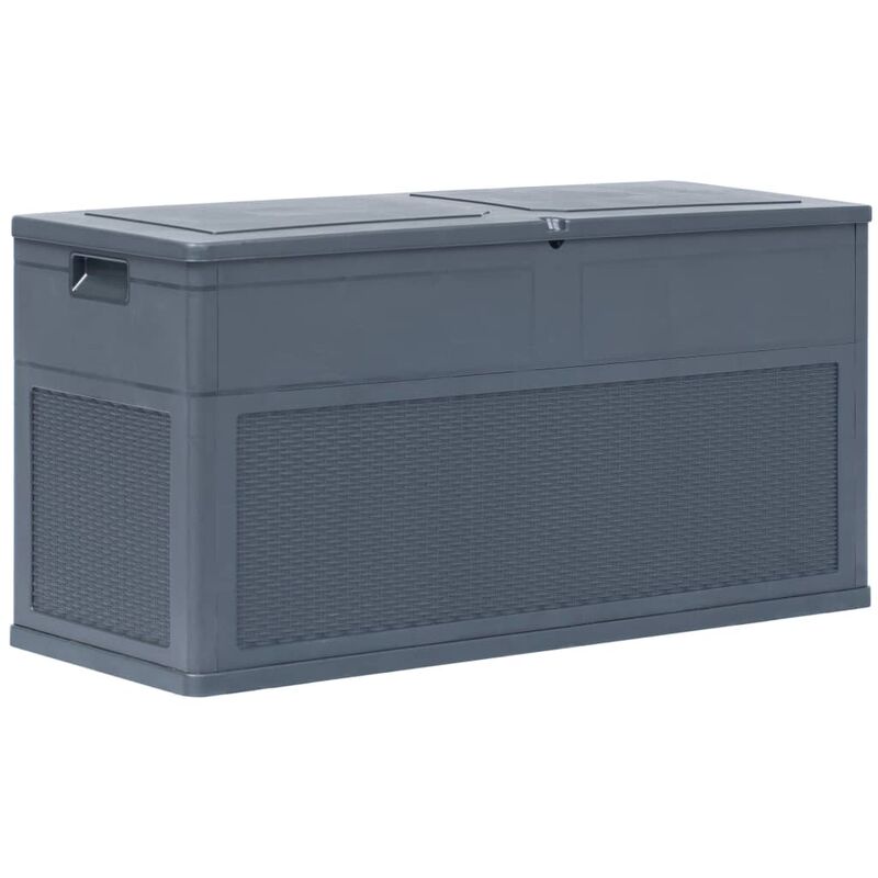 

Caja de almacenamiento de jardin 320 L gris antracita