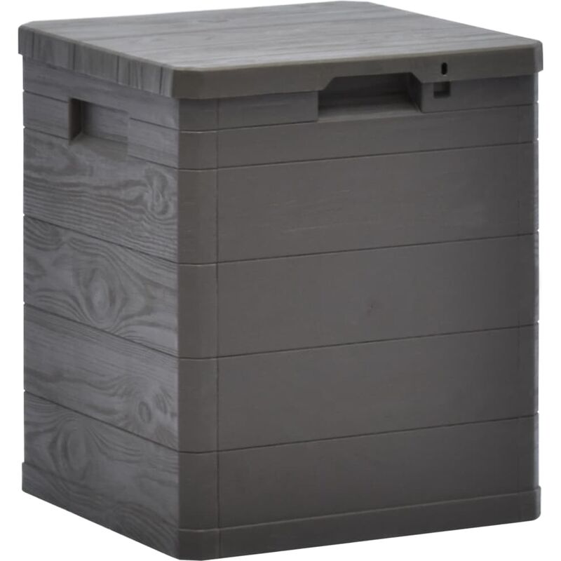 

Caja de almacenamiento de jardín 90 L marrón