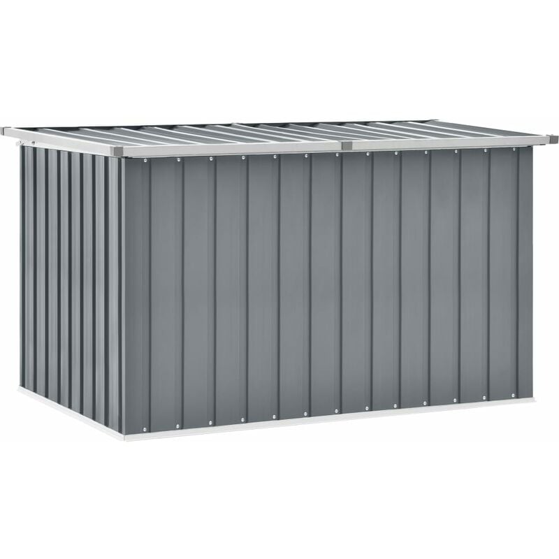 

Caja de almacenamiento de jardín gris 149x99x93 cm
