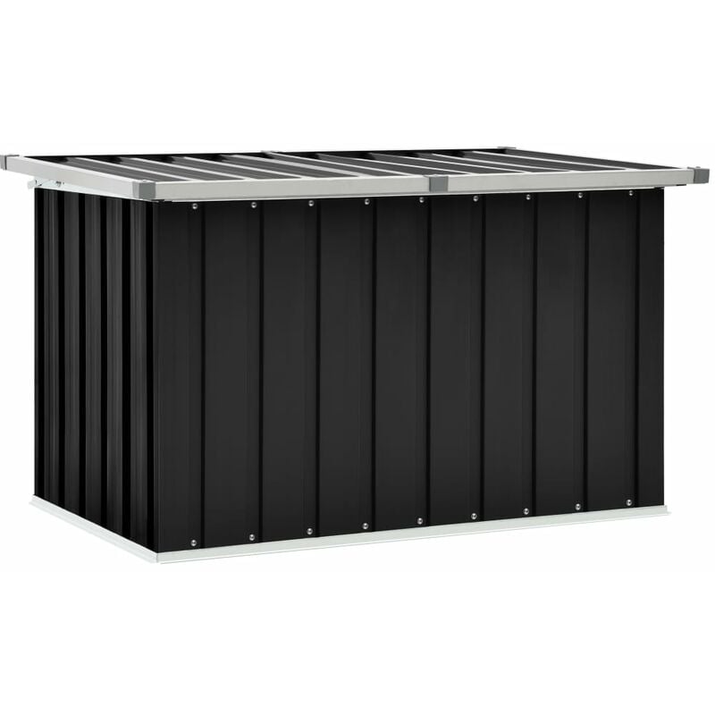 

Caja de almacenamiento de jardín gris antracita 109x67x65 cm