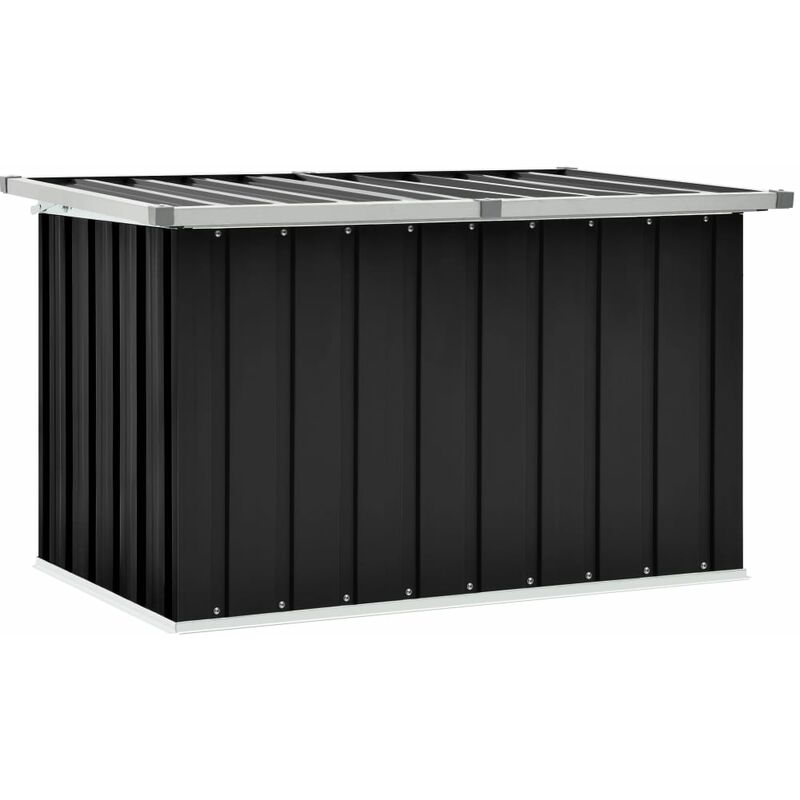 

Caja de almacenamiento de jardín gris antracita 109x67x65 cm - Antracita - Vidaxl