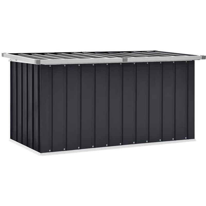 

Caja de almacenamiento de jardín gris antracita 129x67x65 cm - Antracita - Vidaxl