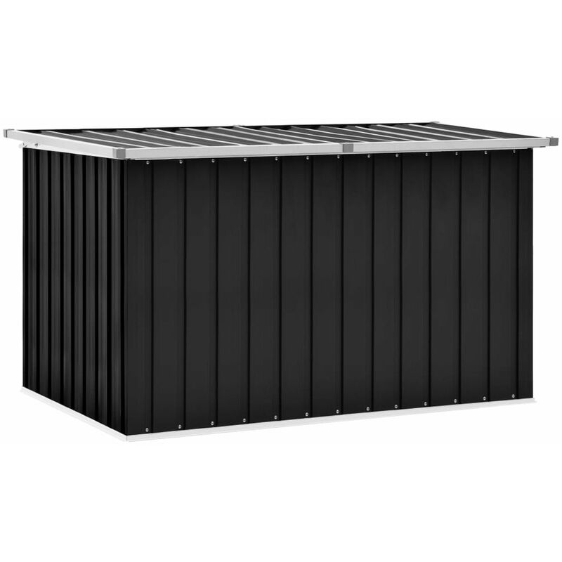 

Caja de almacenamiento de jardin gris antracita 149x99x93 cm