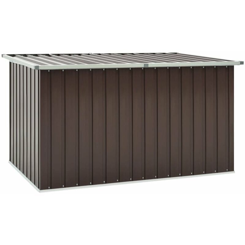

Caja de almacenamiento de jardin marron 117x99x93 cm