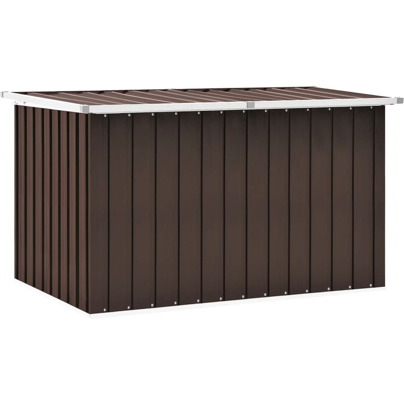 

Caja de almacenamiento de jardín marrón 149x99x93 cm