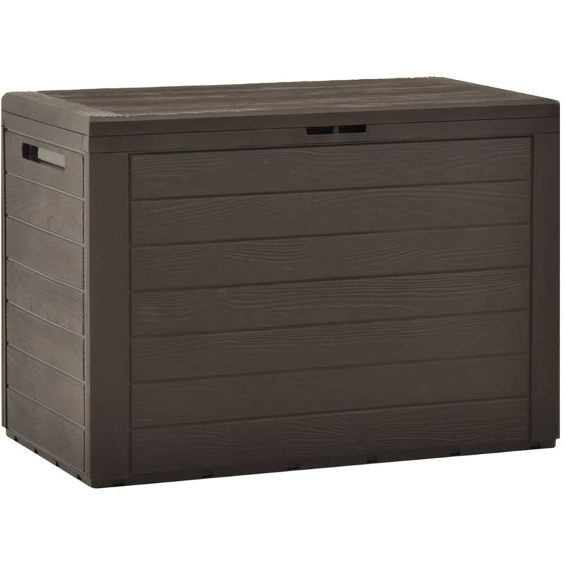 

Caja de almacenamiento de jardin marron 78x44x55 cm