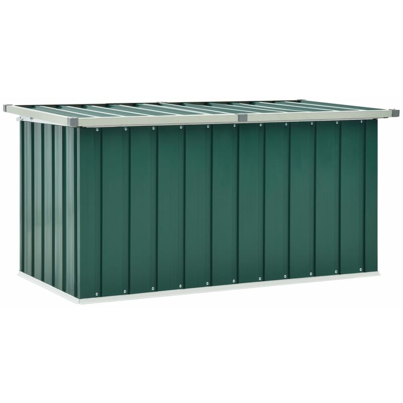 

Caja de almacenamiento de jardín verde 129x67x65 cm