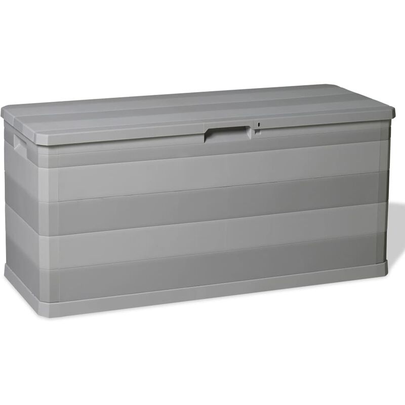 

Caja de almacenamiento de jardín gris 117x45x56 cm - Gris