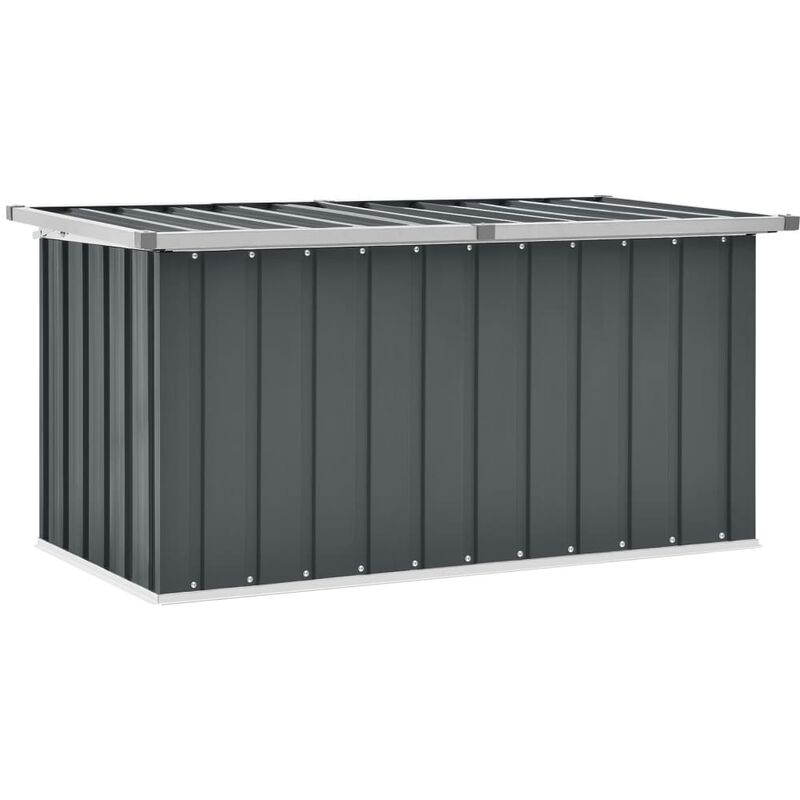 

Caja de almacenamiento de jardín gris 129x67x65 cm - Gris