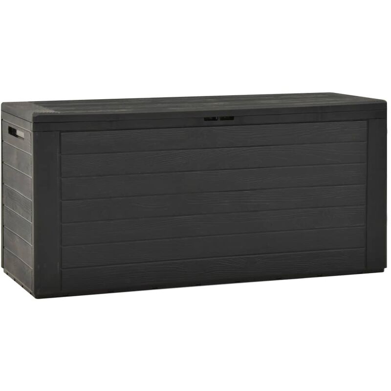 

Caja de almacenamiento de jardín gris antracita 116x44x55 cm - Antracita