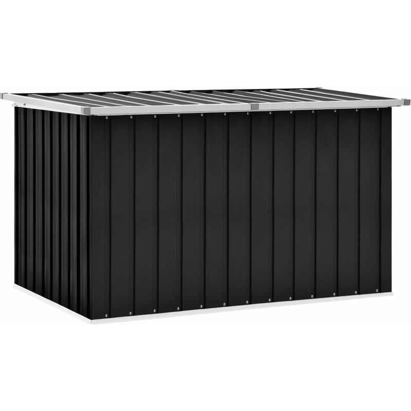 

Caja de almacenamiento de jardín gris antracita 149x99x93 cm - Gris