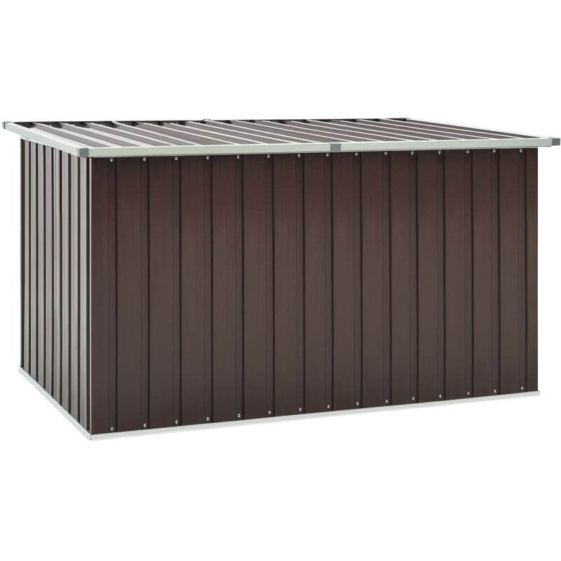 

Caja de almacenamiento de jardín marrón 117x99x93 cm - Marrón