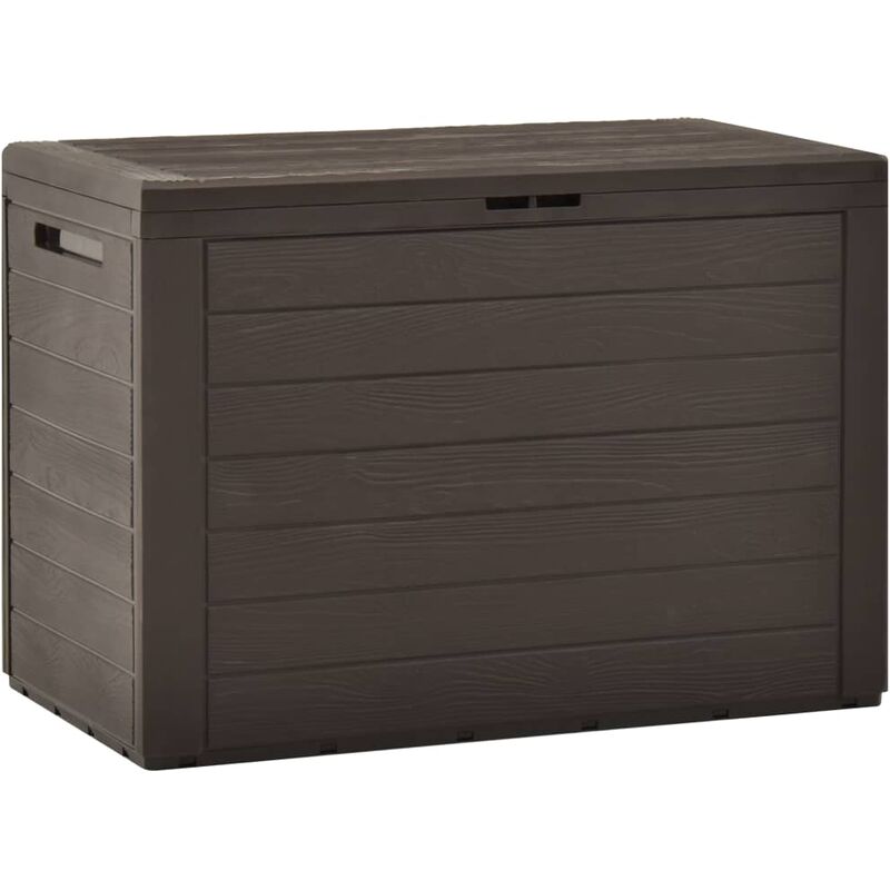 

Caja de almacenamiento de jardín marrón 78x44x55 cm - Marrón