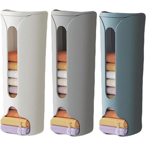 Caja de almacenamiento de pared, paquete de 3, organizador de ropa interior para calcetines y bragas, caja de almacenamiento multifuncional sin perforaciones para guardar bragas y lencería.