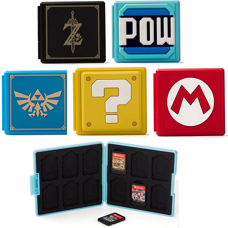 

Caja de almacenamiento de tarjetas Premium Game Card Case para Nintendo Switch - Mario, rojo