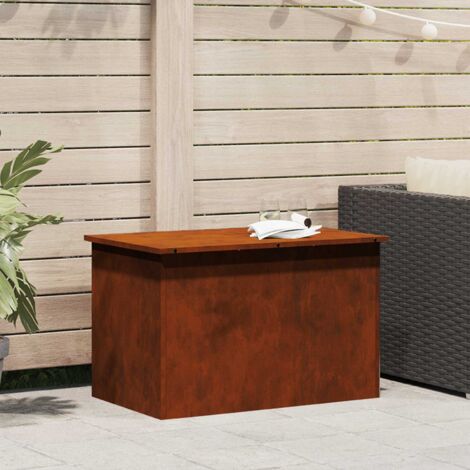Caja de Almacenamiento Exterior Marrón 80 x 50.5 x 50 cm