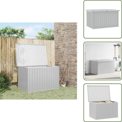 Caja de almacenamiento gris - vidaXL Caja de almacenaje para jardín gris 149x99x93 cm - Caja de jardín grande