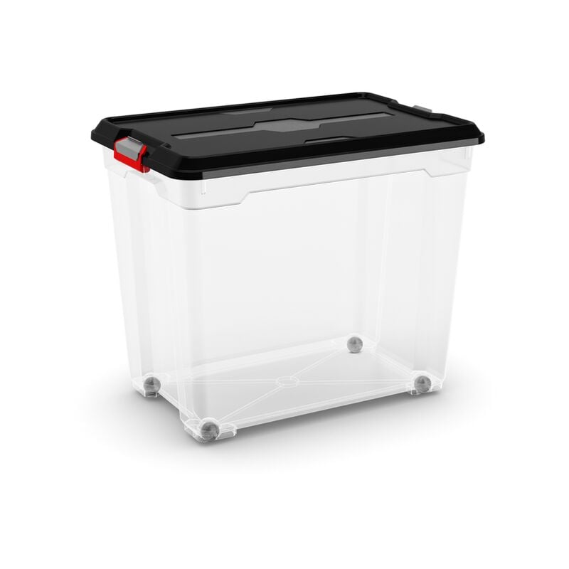 

KIS - Caja de almacenamiento 'Moover XXL Box' Negro 80L - Transparent / noir