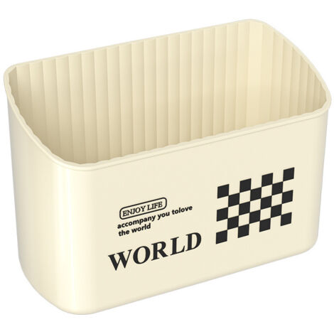 Caja de almacenamiento magnética para pared, lateral del refrigerador, cesta de almacenamiento de cocina, caja de almacenamiento sin taladrar (tamaño mediano)