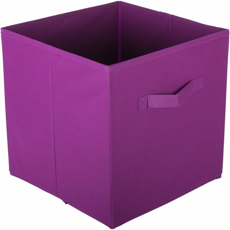 

Caja de almacenamiento -morado- 31x31x31cm Tejido -caja de almacenamiento