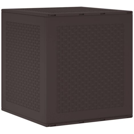 Caja de Almacenamiento para Jardín Marrón 55 x 53 x 57 cm