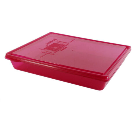 Caja de almacenamiento para refrigerador de color rosa