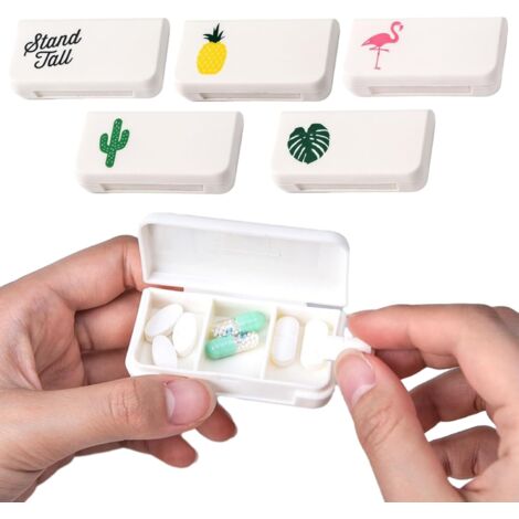 Caja de almacenamiento portátil de 5 piezas, caja de almacenamiento portátil de 3 piezas para 1 día, organizador de almacenamiento portátil para viajes, caja de almacenamiento portátil