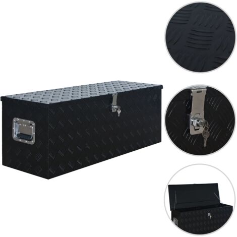 Caja de aluminio 1085x370x400 mm negra
