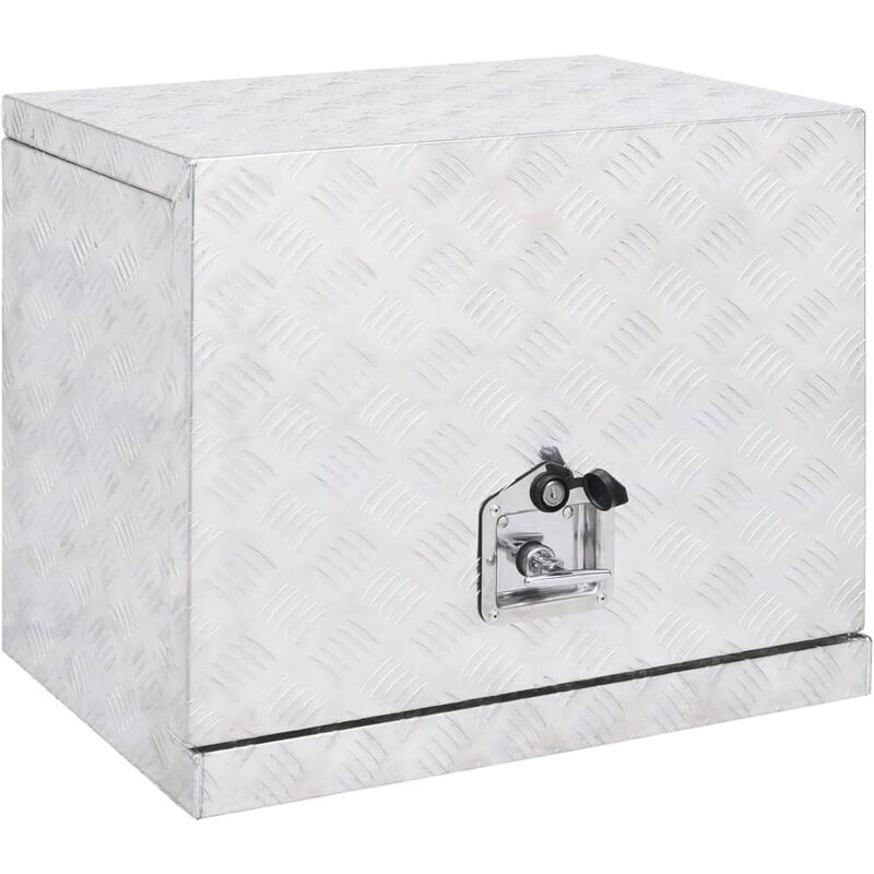 

Bh Design - Caja de aluminio plateada 62x40x50 cm