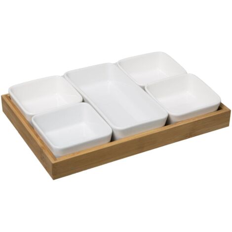 Caja de aperitivos de bambú 6 piezas - Sg secret de gourmet